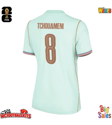 France Aurelien Tchouameni #8 Replica Away Stadium Shirt for Women World Cup 2026 Short Sleeve